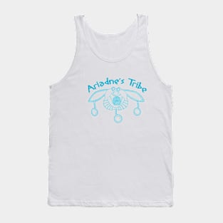 Ariadne's Tribe Official Logo in Aegean Blue Tank Top